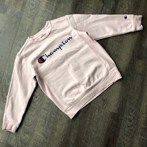 Champion Pullover Sweater Pink Girls Size S
